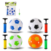 Мяч футбольный арт. FB24181, PVC №2 с насосом, 4 цвета